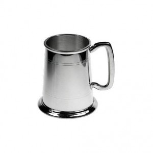 Handmade Pewter One Pint Tankard