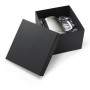 Black satin lined tankard presentation box with lift off lid