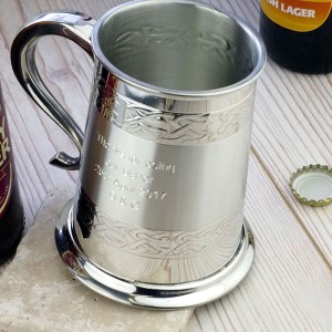 Personalised Wedding Tankard Ideal For Best Man And Wedding Ushers